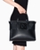Bolso shopping con logotipo y bandolera extraíble black